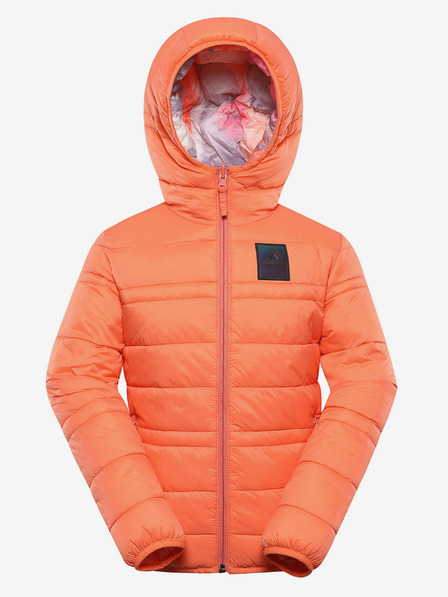 ALPINE PRO Dětská oboustranná bunda hi-therm ALPINE PRO DOUWO oranžová