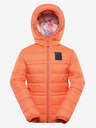 ALPINE PRO Dětská oboustranná bunda hi-therm ALPINE PRO DOUWO oranžová