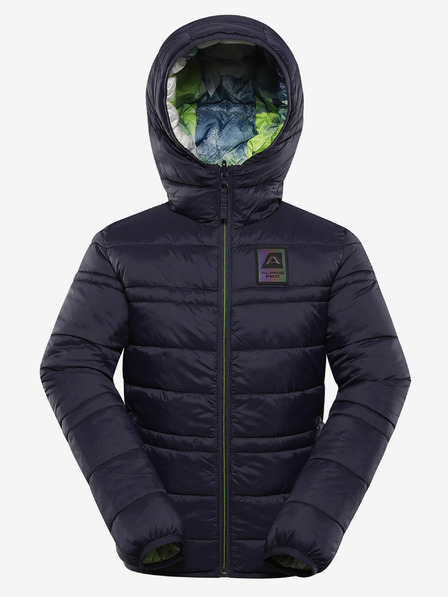 ALPINE PRO Dětská oboustranná bunda hi-therm ALPINE PRO DOUWO modrá