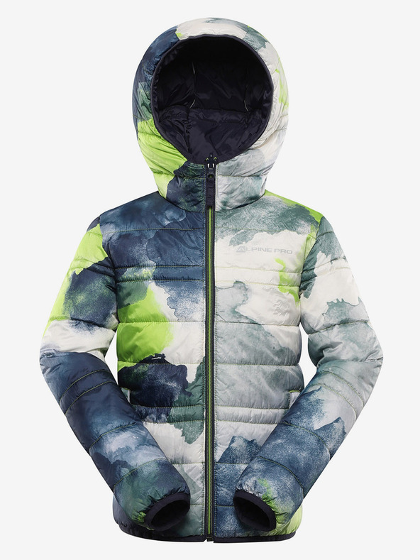ALPINE PRO Dětská oboustranná bunda hi-therm ALPINE PRO DOUWO modrá