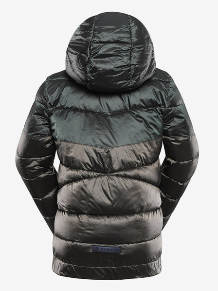 ALPINE PRO Dětská hi-therm bunda s impregnací ALPINE PRO GROLLO neutrální / zemitá