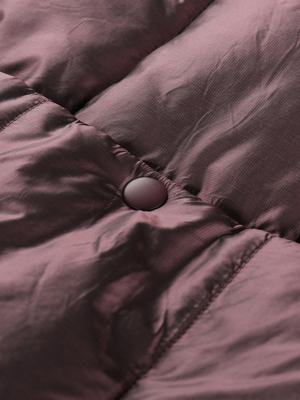 ALPINE PRO Dlouhá dámská prošívaná vesta s wr ALPINE PRO UREFA růžová