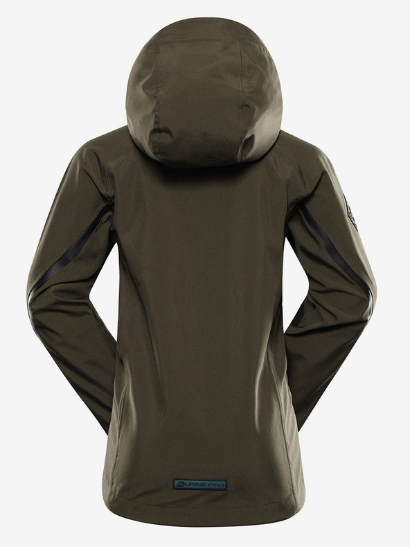 ALPINE PRO Zelená dětská softshellová bunda s membránou Alpine Pro Jerdo