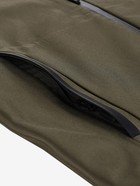 ALPINE PRO Zelená dětská softshellová bunda s membránou Alpine Pro Jerdo