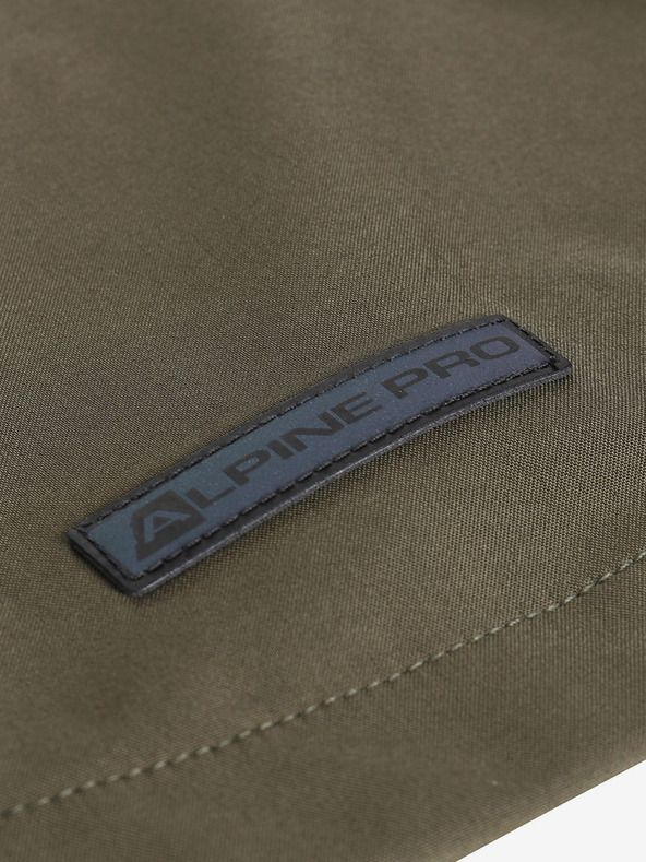 ALPINE PRO Zelená dětská softshellová bunda s membránou Alpine Pro Jerdo