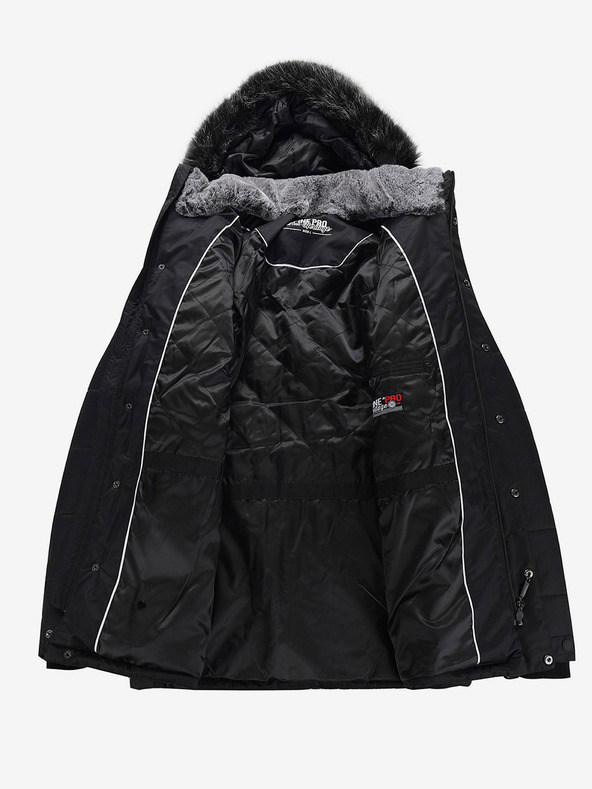 ALPINE PRO Černá pánská bunda s membránou PTX ALPINE PRO Molid