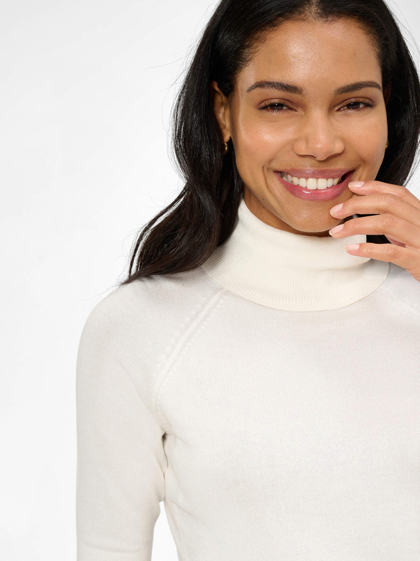 Orsay Bílý rolák s tříčtvrtečními rukávy ORSAY