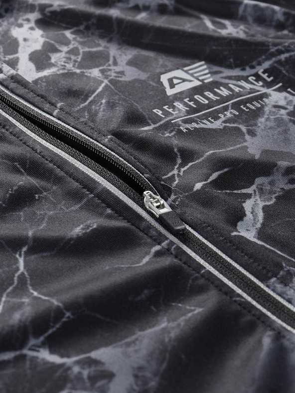 ALPINE PRO Šedépánské cyklistické tričko Alpine Pro SAGEN