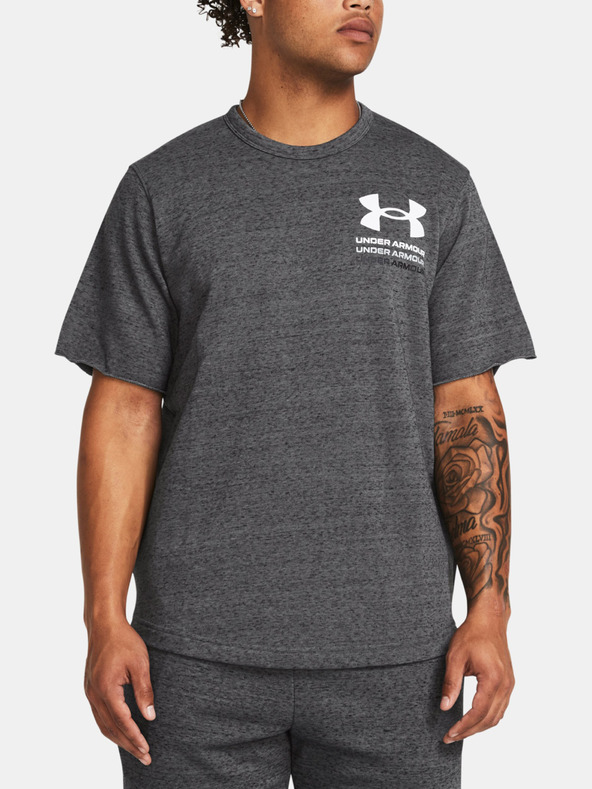 Under Armour Pánské tričko Under Armour UA Rival Terry SS Colorblock