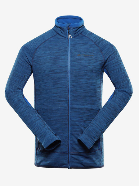 ALPINE PRO Modrá pánská rychleschnoucí mikina s cool-dry Alpine Pro ONNEC