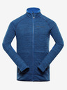 ALPINE PRO Modrá pánská rychleschnoucí mikina s cool-dry Alpine Pro ONNEC