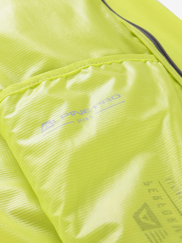 ALPINE PRO Zelená pánská ultralehká bunda s impregnac Alpine Pro SPIN