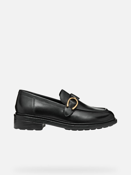 Geox Černé dámské mokasíny Geox Walk pleasure