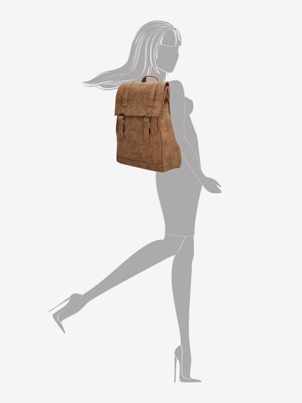 Enrico Benetti Brašna Enrico Benetti Amy Tablet Backpack Camel