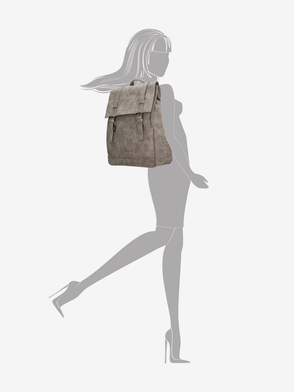 Enrico Benetti Brašna Enrico Benetti Amy Tablet Backpack Medium Taupe