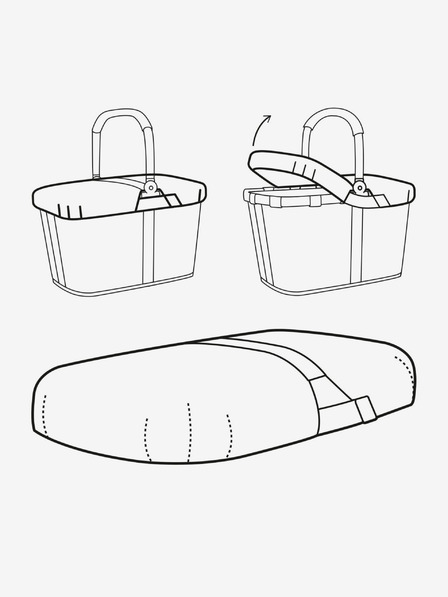 Reisenthel Černý kryt na košík Reisenthel CarryBag Cover