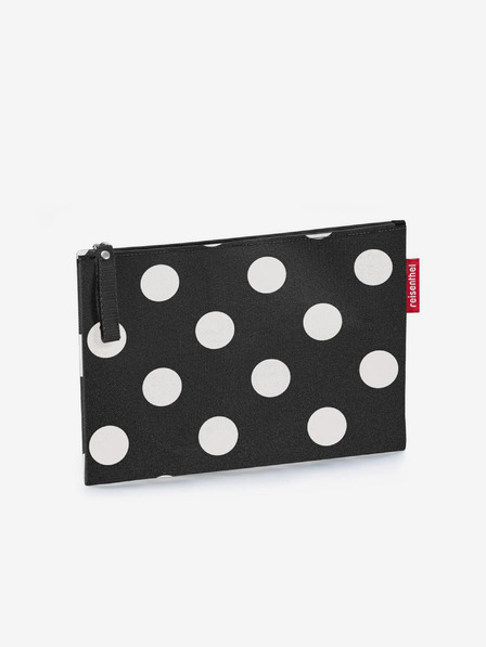 Reisenthel Černá dámská kosmetická taška s puntíky Reisenthel Case 1 Dots White