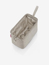 Reisenthel Béžová dámská kosmetická taška Reisenthel Travelcosmetic Herringbone Sand