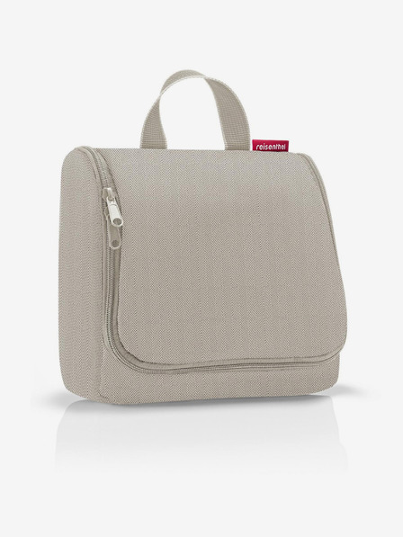 Reisenthel Béžová dámská kosmetická taška Reisenthel Toiletbag Herringbone Sand