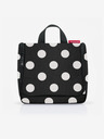 Reisenthel Černá dámská kosmetická taška s puntíky Reisenthel Toiletbag Dots White