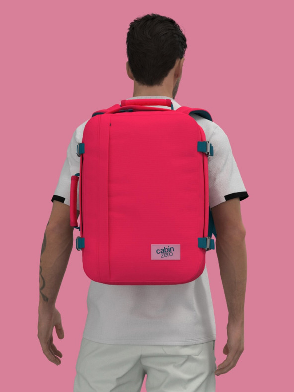 CabinZero Červený batoh CabinZero Classic 36L Miami magenta