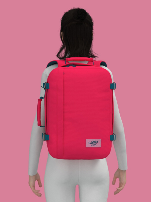 CabinZero Červený batoh CabinZero Classic 36L Miami magenta