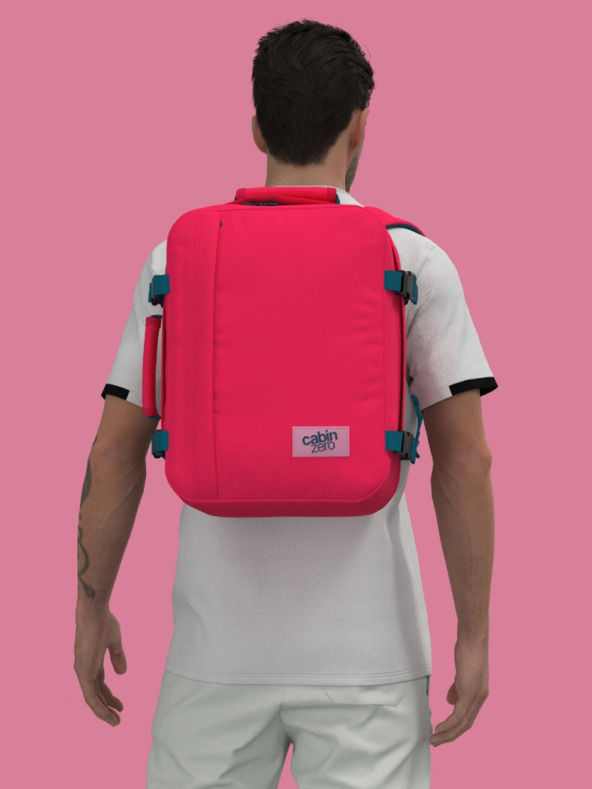 CabinZero Červený batoh CabinZero Classic 28L Miami magenta