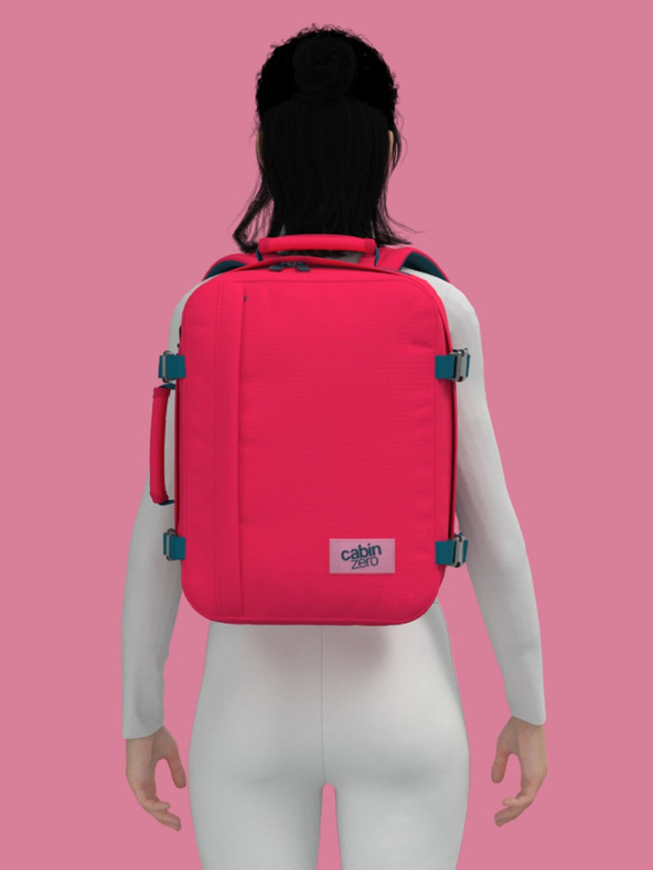CabinZero Červený batoh CabinZero Classic 28L Miami magenta
