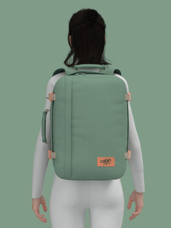 CabinZero Zelený batoh CabinZero Classic 36L Sage forest