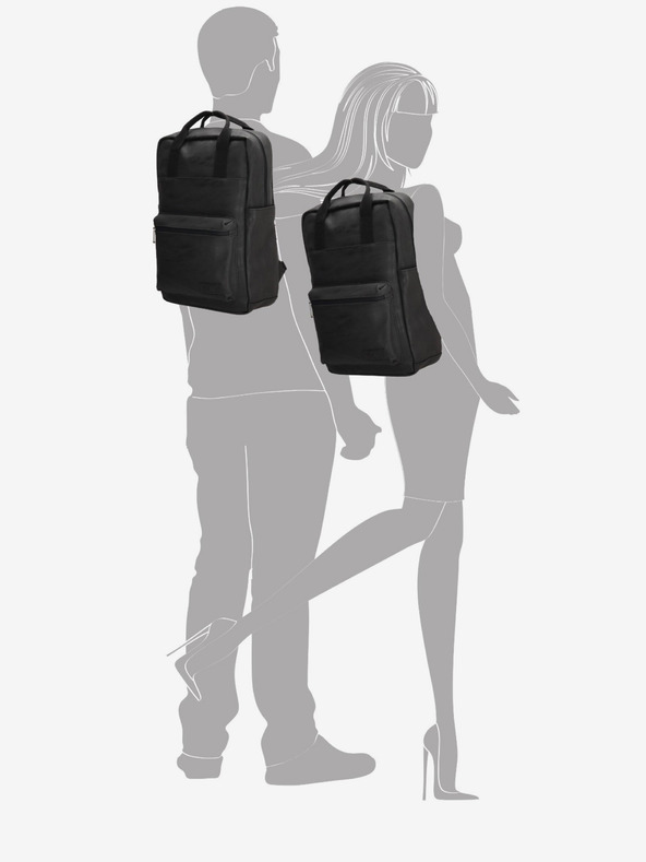 Enrico Benetti Batoh Enrico Benetti Rotterdam 13" Notebook Backpack Black