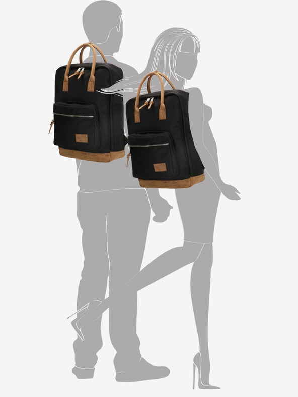 Enrico Benetti Batoh Enrico Benetti Santiago 17" Notebook Backpack 19 l Black