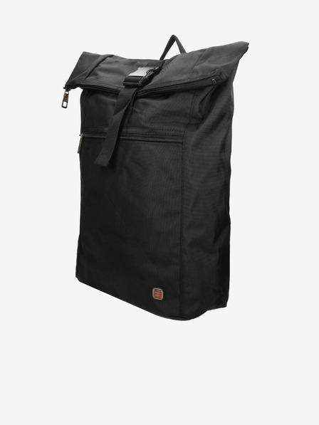 Enrico Benetti Batoh Enrico Benetti Cornell 17" Notebook Backpack Roll Top Black