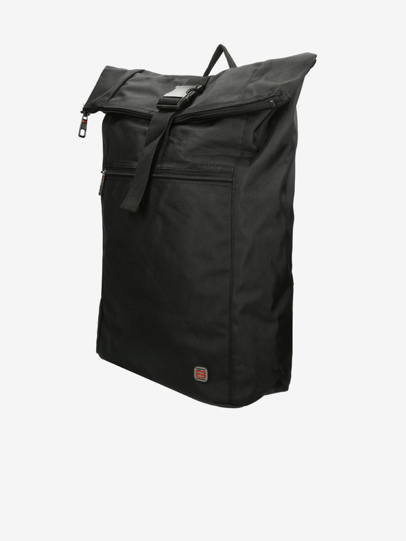 Enrico Benetti Batoh Enrico Benetti Cornell 17" Notebook Backpack Roll Top Black