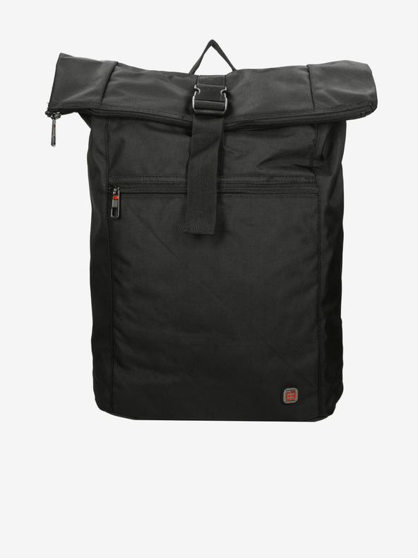 Enrico Benetti Batoh Enrico Benetti Cornell 17" Notebook Backpack Roll Top Black