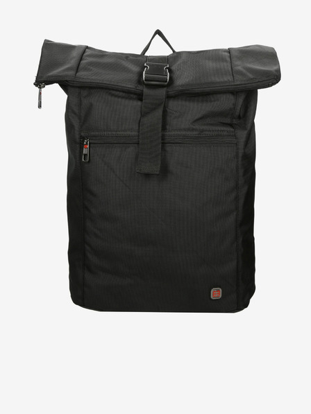 Enrico Benetti Batoh Enrico Benetti Cornell 17" Notebook Backpack Roll Top Black