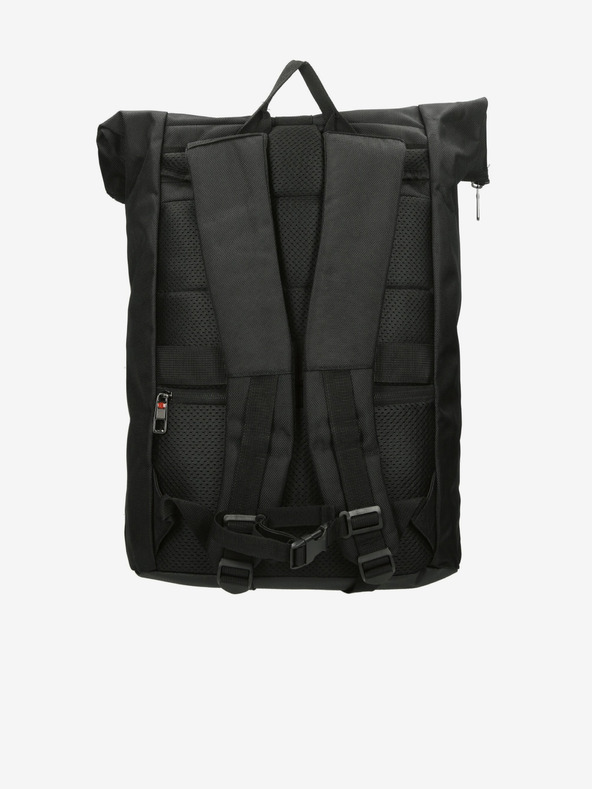 Enrico Benetti Batoh Enrico Benetti Cornell 17" Notebook Backpack Roll Top Black