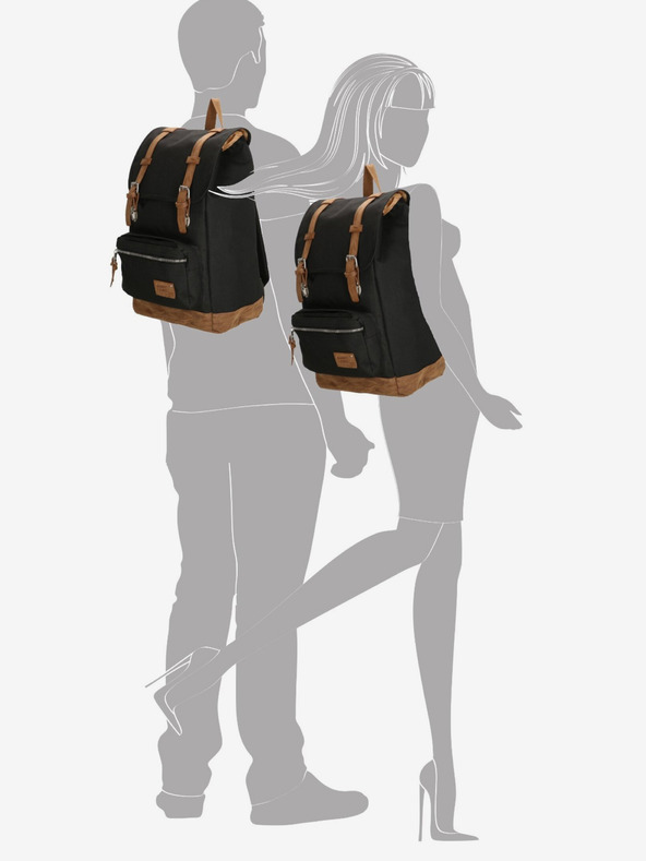 Enrico Benetti Batoh Enrico Benetti Santiago 17" Notebook Backpack 23 l Black