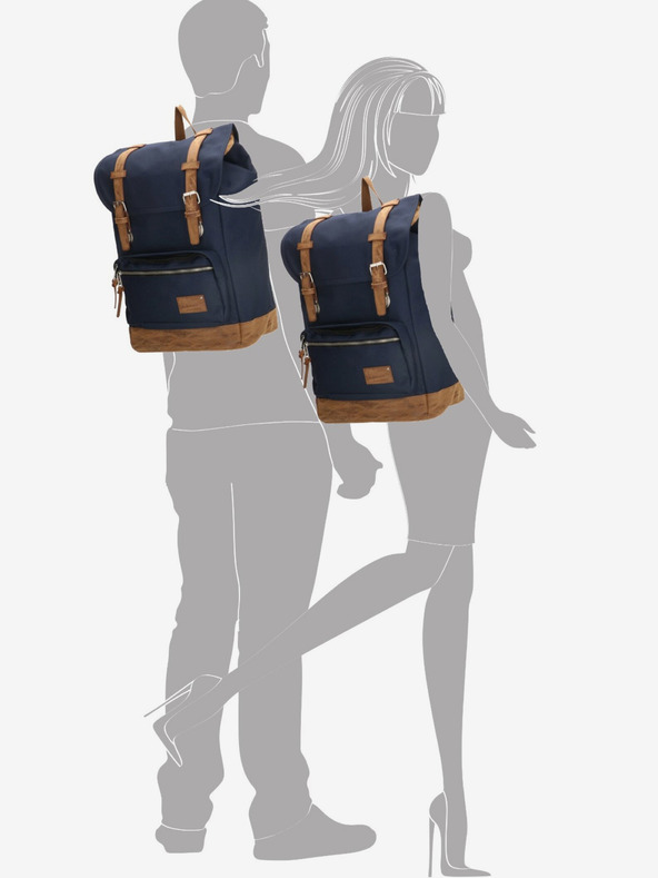 Enrico Benetti Batoh Enrico Benetti Santiago 17" Notebook Backpack 23 l Blue