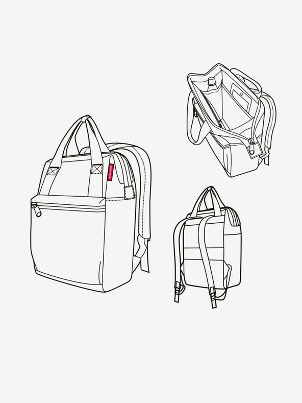 Reisenthel Černý dámský batoh Reisenthel Allrounder R Large Black