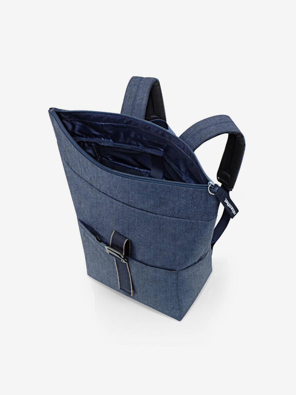 Reisenthel Batoh Reisenthel Rolltop Backpack Herringbone Dark Blue