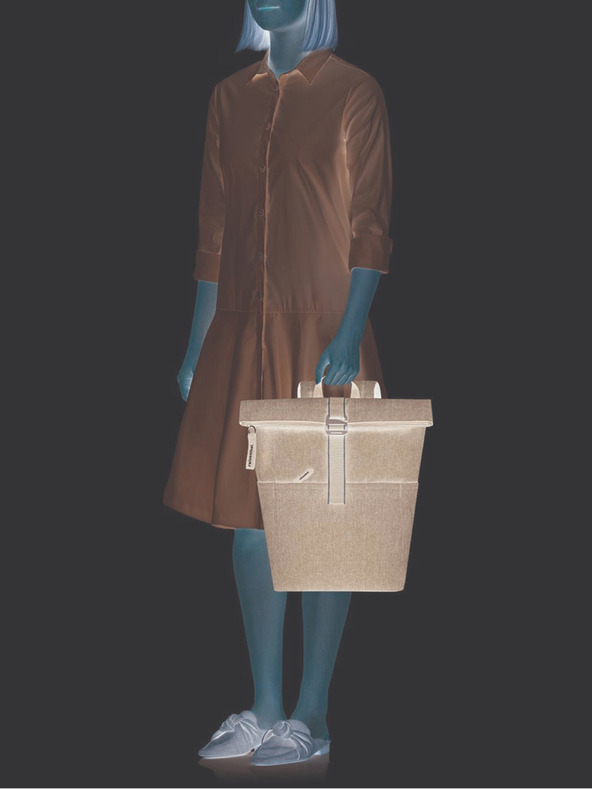 Reisenthel Batoh Reisenthel Rolltop Backpack Herringbone Dark Blue