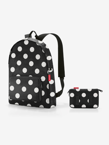 Reisenthel Černý puntíkovaný batoh Reisenthel Mini Maxi Rucksack Dots White