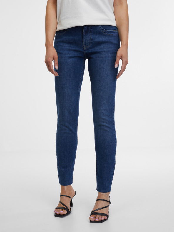 Orsay Tmavě modré dámské skinny fit džíny ORSAY