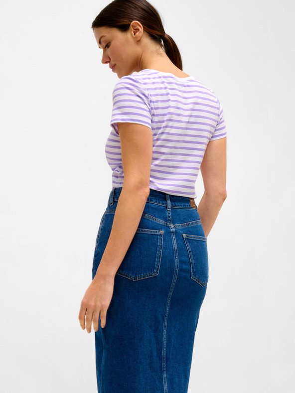 Orsay Fialovo-bílé pruhované tričko ORSAY