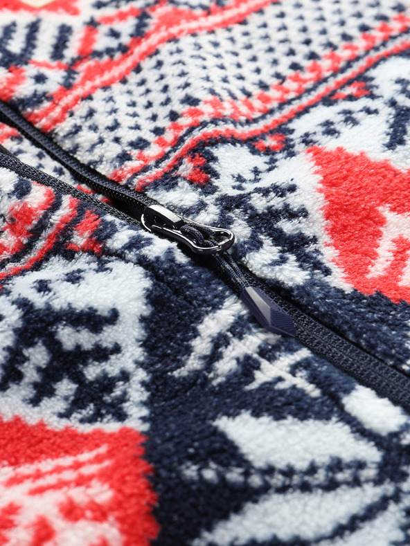 ALPINE PRO Červeno-modrá dámská mikina Supratherm Alpine Pro Eflina