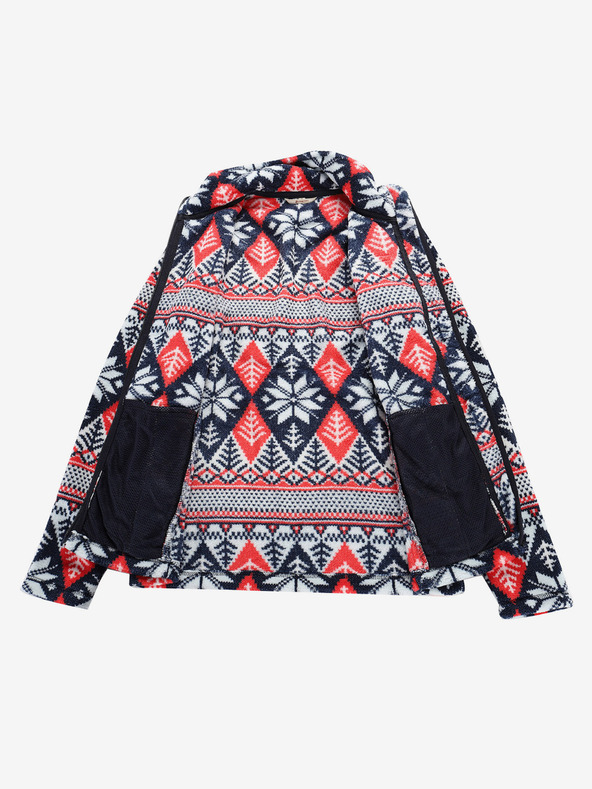 ALPINE PRO Červeno-modrá dámská mikina Supratherm Alpine Pro Eflina