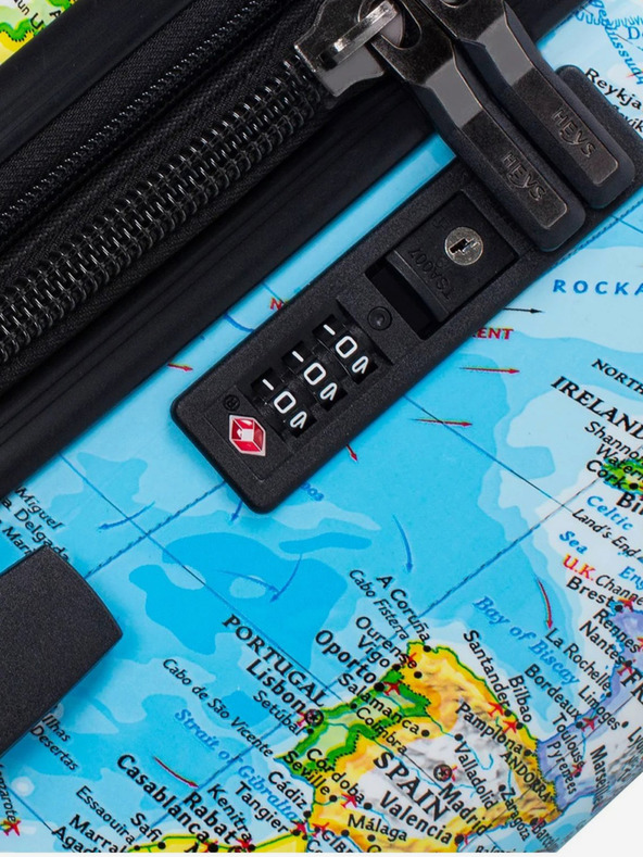 Heys Modrý vzorovaný cestovní kufr Heys Journey 3G S