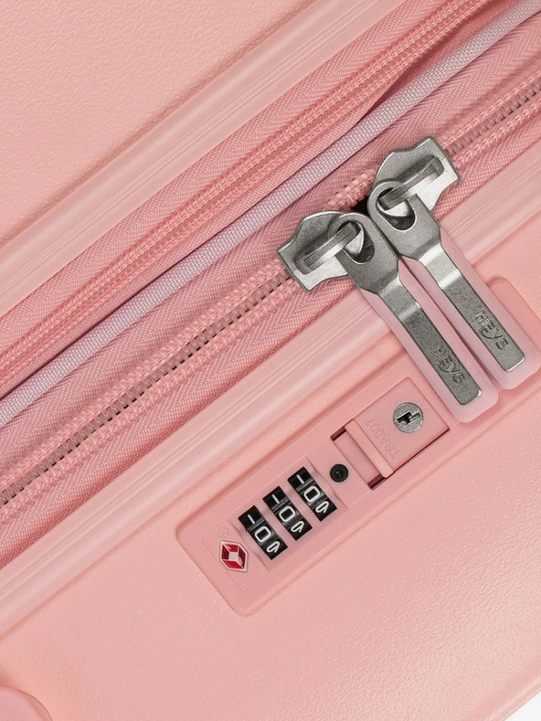 Heys Růžový cestovní kufr Heys Pastel L