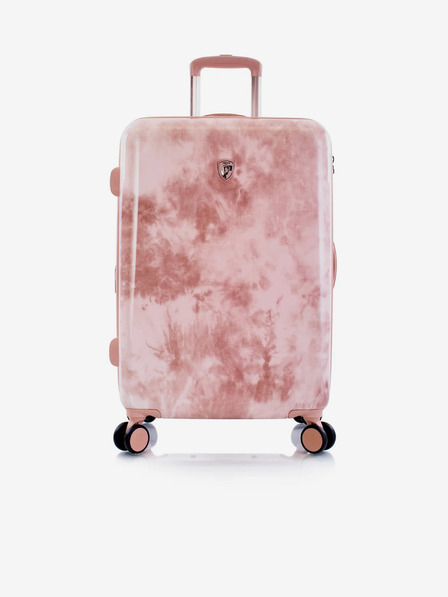 Heys Růžový vzorovaný cestovní kufr Heys Tie-Dye M