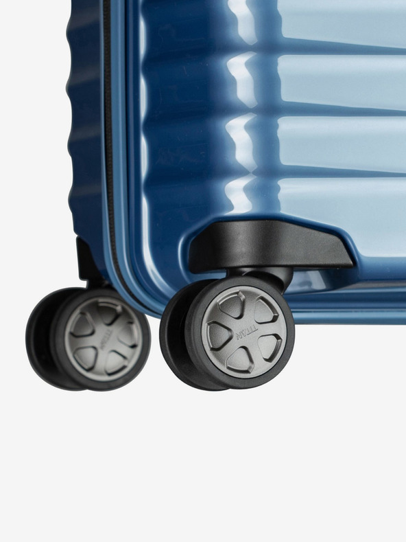 Titan Modrý cestovní kufr Titan Litron S